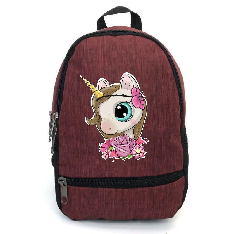 Школьный рюкзак детский Cappuccino Toys EDN-0041 с принтом Unicorn 12,5 л Красный (1369989211)
