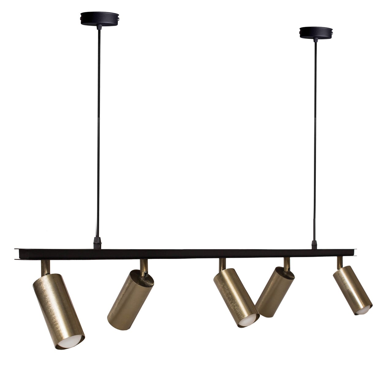 Люстра подвесная MSK ELECTRIC Tube NL 2450-5 BK+BN в стиле с поворотными плафонами