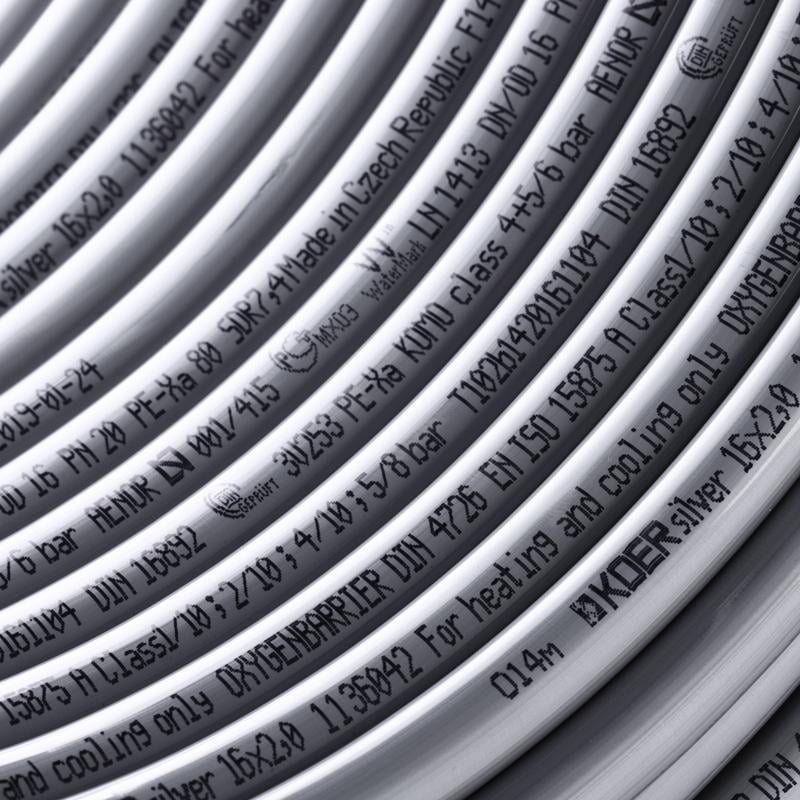 Труба для теплого пола KOER PEX-B EVOH с кислородным барьером 16x2,0 мм 400 м Серый (OL-KR2859) - фото 5
