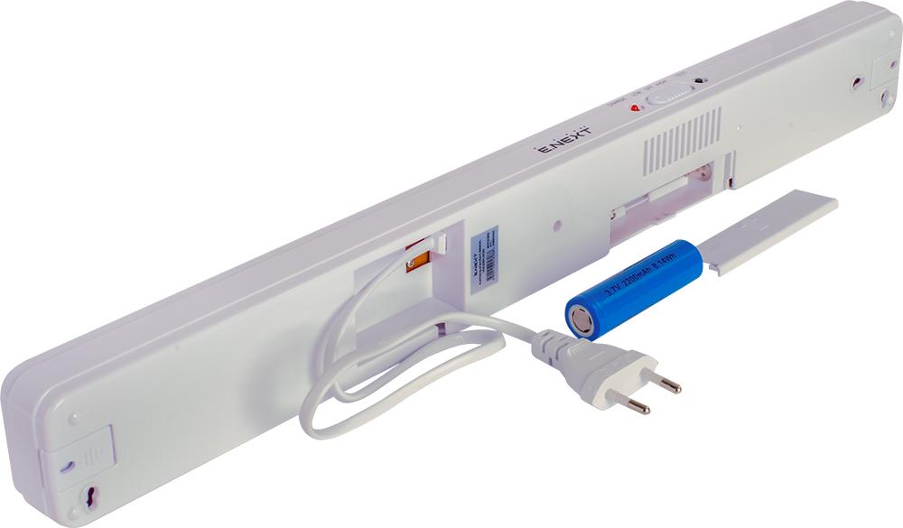 Світильник аварійний E.NEXT e.emerg.stand.9890K.led.3/6h. 5W 230V 150lm 6 годин Li-ion IP20 482x29x55 мм (l0680003) - фото 4