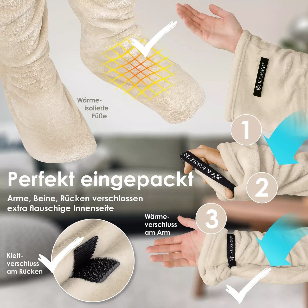 Ковдра-плед KESSER 200x140 см (225262457139be-200x140) - фото 3 Ковдра-плед KESSER 200x140 см (225262457139be-200x140) - фото 3