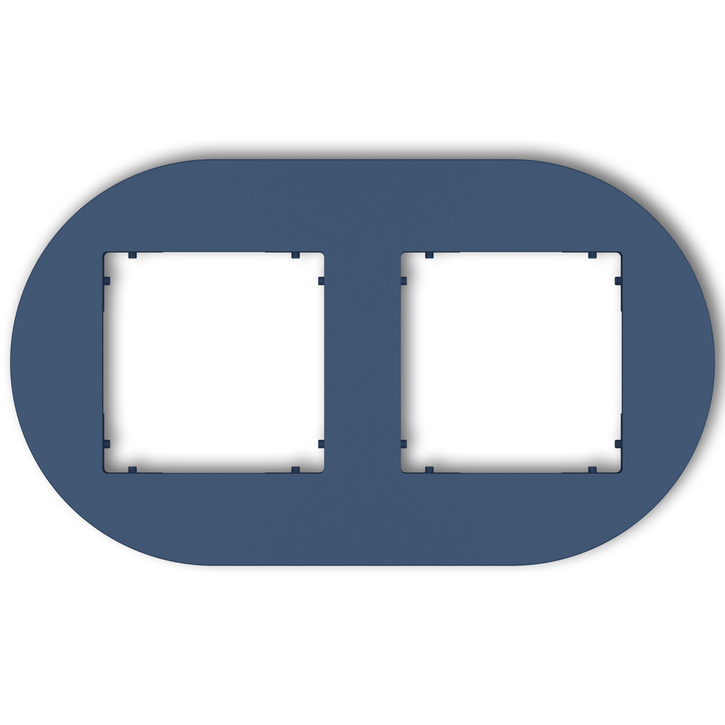 Рамка двойная универсальная круглая Karlik Mini Navy Blue (64MRTO-2) Рамка двойная универсальная круглая Karlik Mini Navy Blue (64MRTO-2)