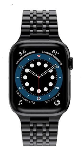 Браслет стальной BeWatch для Apple Watch series 3/4/5/6 с шириной корпуса 42/44 мм Link Черный (1021401) - фото 2 Браслет стальной BeWatch для Apple Watch series 3/4/5/6 с шириной корпуса 42/44 мм Link Черный (1021401) - фото 2