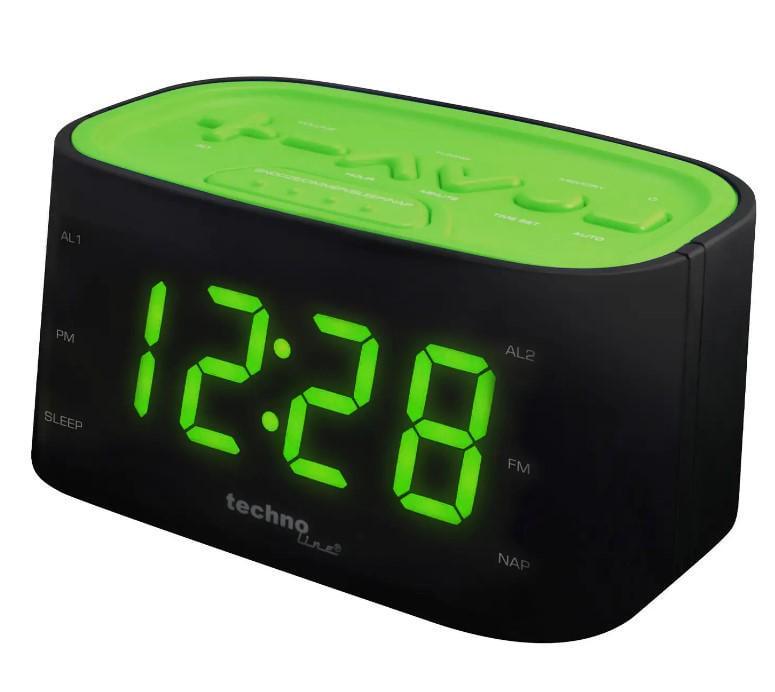 Часы настольные с радио Technoline WT465 Black/Green (DAS301825)