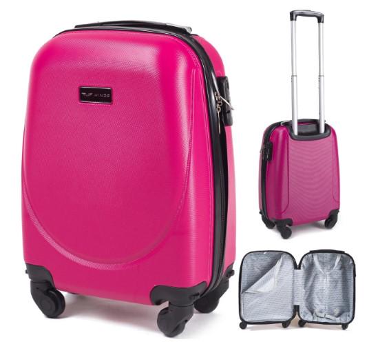 Валіза пластикова WINGS 310 XS міні ручна поклажа на 4 колеса Рожевий (CEKRBWI310XM4ROZ) - фото 4 Валіза пластикова WINGS 310 XS міні ручна поклажа на 4 колеса Рожевий (CEKRBWI310XM4ROZ) - фото 4