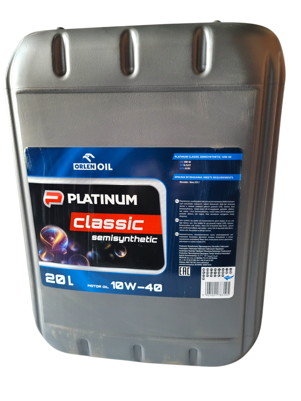 Моторне мастило Orlen Oil Classic Semisynthetic 20 л (700000969м)