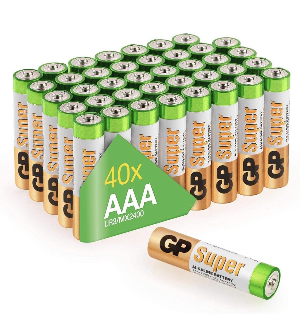 Батарейки GP Super Alkaline AAA 40 шт.