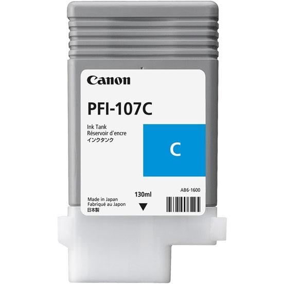 Картридж Canon PFI-107 Cyan 130 мл для Canon iPF680/685/780/785 (560738)