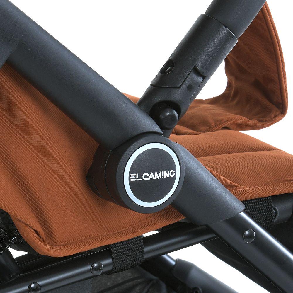 Коляска детская El Camino FIJI Ginger Orange прогулочная с москитной сеткой и чехлом на Оранжевый (ME 1113-2) - фото 8 Коляска детская El Camino FIJI Ginger Orange прогулочная с москитной сеткой и чехлом на Оранжевый (ME 1113-2) - фото 8
