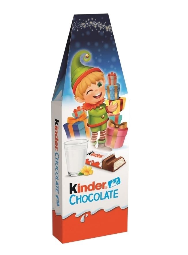 Новогодний набор Kinder Chocolate Эльф 16 батончиков 200 г