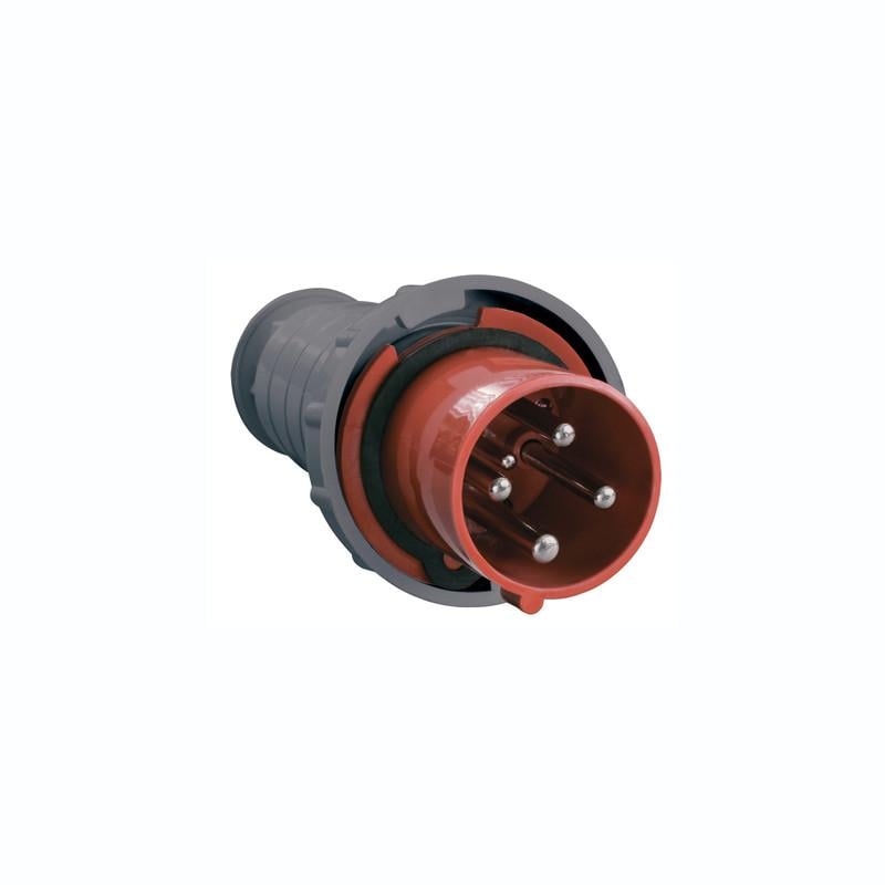 Силовая вилка UEC ЗСИ-034 3P+PE 63А 380 В переносная IP54 Красный (PSR02-063-4-U)