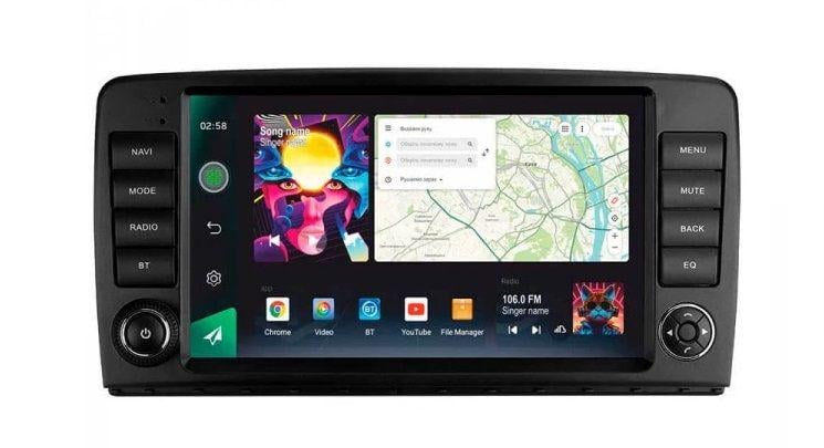 Автомагнитола штатная Sigma S9332 для Mercedes Benz R-Class W251/R280/R300/R320 2005-2017 button F2 3/32 Gb 4G DSP 9" L1 (AR-91205)