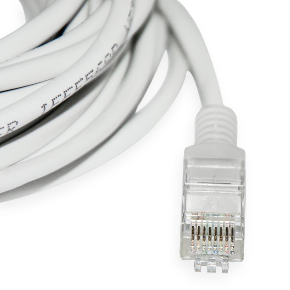 Інтернет кабель HX LAN RJ-45 Cat 5E 9,9 м Білий (1009901-White) - фото 3