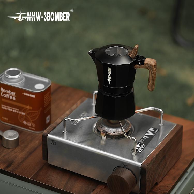 Гейзерная кофеварка с двойным клапаном MHW-3BOMBER Double Valve Moka Pot 180 мл Black (M5888B) - фото 6