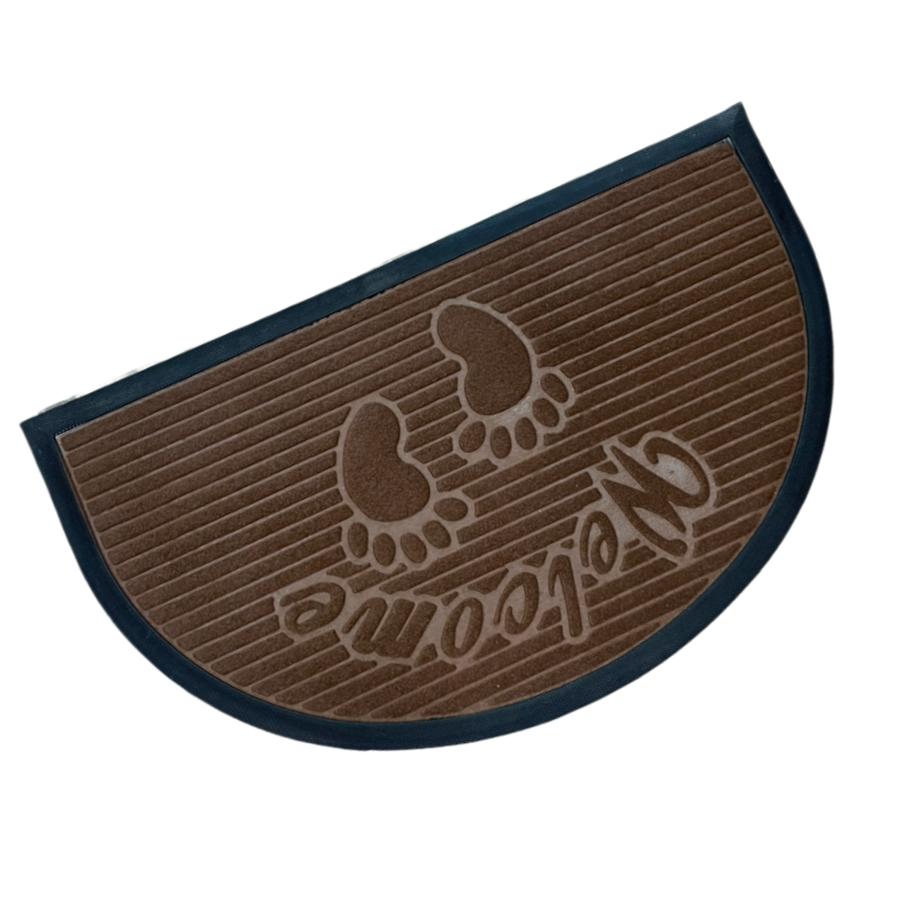 Грязезащитный коврик полукруглый ворсовый 45х75 см (2240252817)