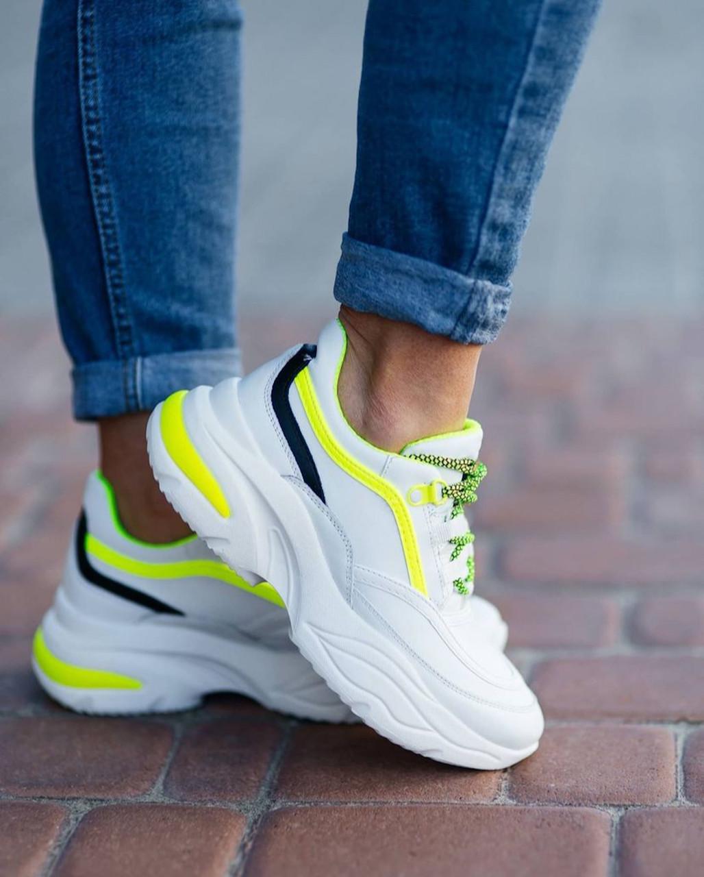 Кроссовки женские Bistfor кожа р. 41 Белый - фото 2