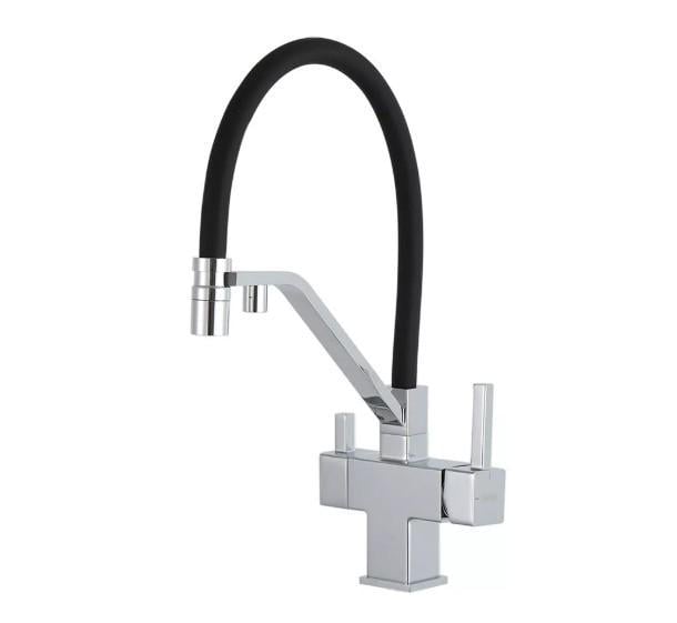 Смеситель для кухни Gappo G4395-60 с выходом для питьевой воды с гибким изливом (57965)