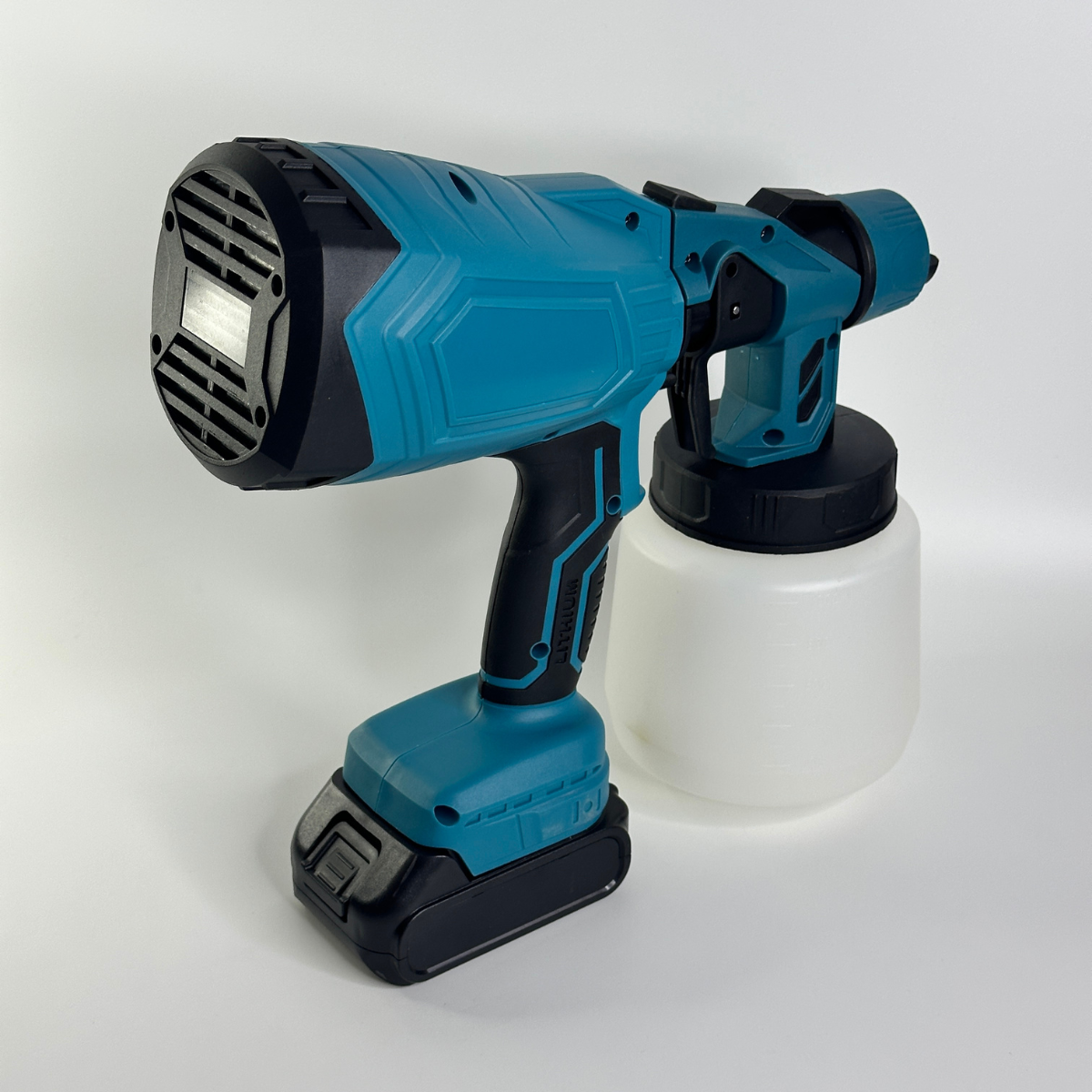 Краскопульт аккумуляторный беспроводной с 2 аккумуляторами для покраски стен мебели и заборов 800 мл Синий (LY-826-Blue)