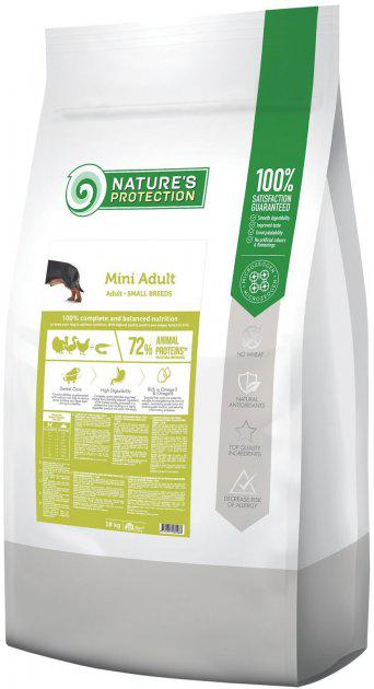 Корм сухий Natures protection Mini Small Breeds з куркою для дорослих собак дрібних порід 18 кг - фото 2