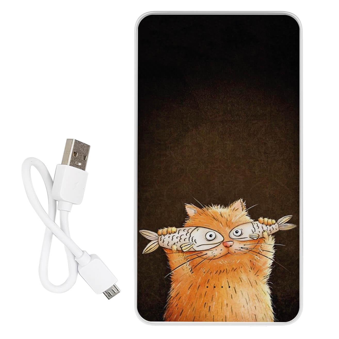 Повербанк с принтом Котофей 10000 mAh Повербанк с принтом Котофей 10000 mAh
