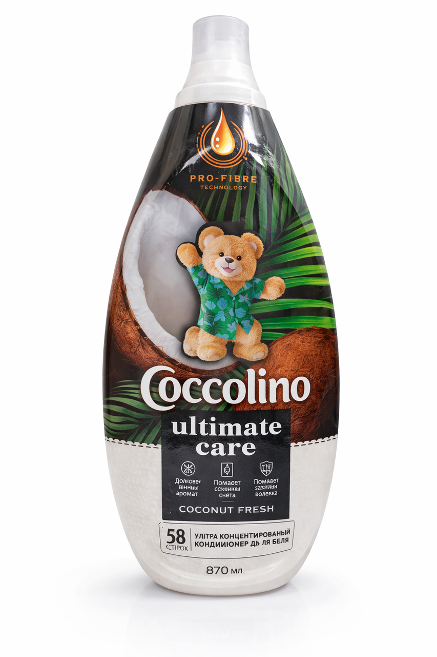Ополіскувач для білизни ультраконцентрат Coccolino Ultimate Deluxe Coco Fantasy 870 мл 58 прань