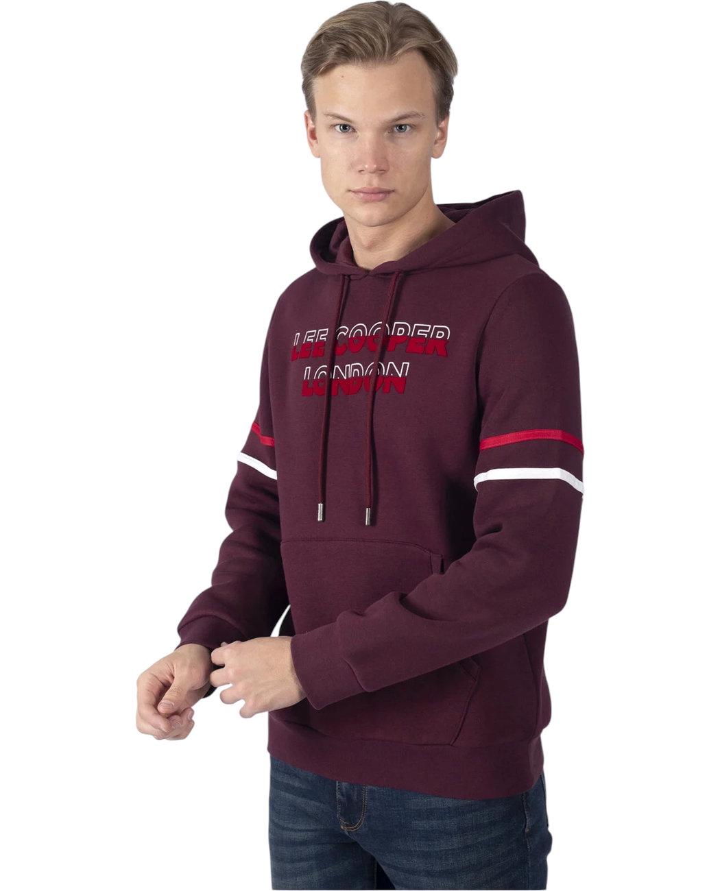 Худі чоловіче Lee Cooper Athel 241LCM241004.4201 XL Бордовий (8682272500321) - фото 6