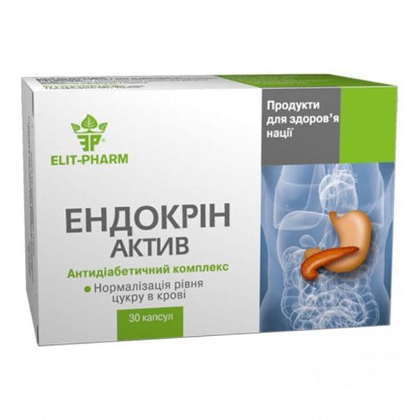 Комплекс для профилактики диабета Elit-Pharm Эндокрин Актив-Антидиабетический Биокомплекс 30 таб. (000025321)