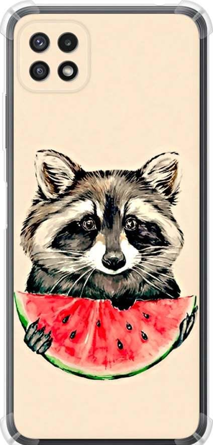 Чехол на Samsung Galaxy A22 5G A226B Енотик с арбузом (4605sp-2581-42517)
