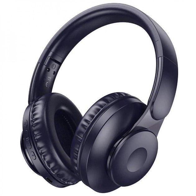 Наушники беспроводные Bluetooth Hoco W45 BT5.3/AUX 46h Wireless Blue Наушники беспроводные Bluetooth Hoco W45 BT5.3/AUX 46h Wireless Blue