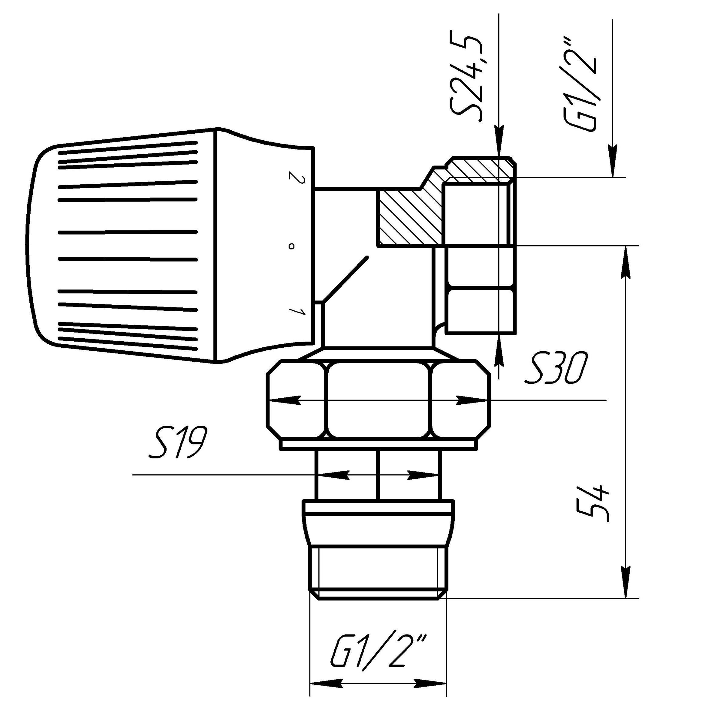 Кран для радиатора угловой Q PROFESSIONAL NV-QP5005 вентильный с уплотнителем 1/2" (000023478) - фото 2 Кран для радиатора угловой Q PROFESSIONAL NV-QP5005 вентильный с уплотнителем 1/2" (000023478) - фото 2