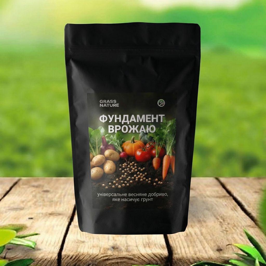 Добриво весняне універсальне GrassNature Фундамент врожаю NPK 16-16-16 для саду та городу 20 кг (38470653)