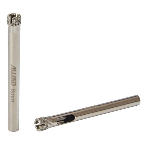 Сверло корончатое Alloid Base алмазное по стеклу и керамике 6 мм 2 шт. (GS-50006) Сверло корончатое Alloid Base алмазное по стеклу и керамике 6 мм 2 шт. (GS-50006)