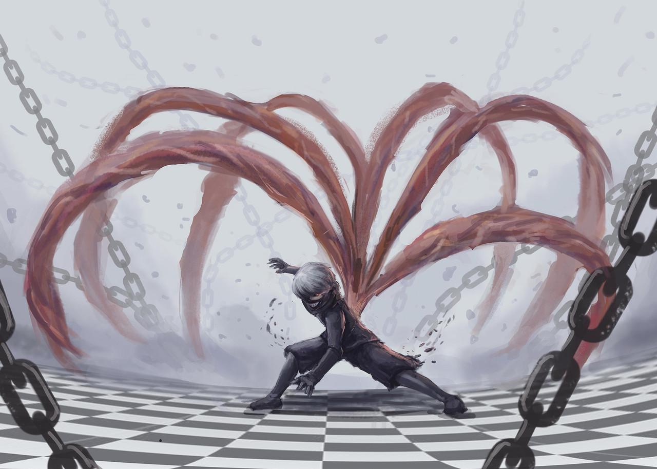 Картина GeekLand Tokyo Ghoul охотник (TG 09.084)