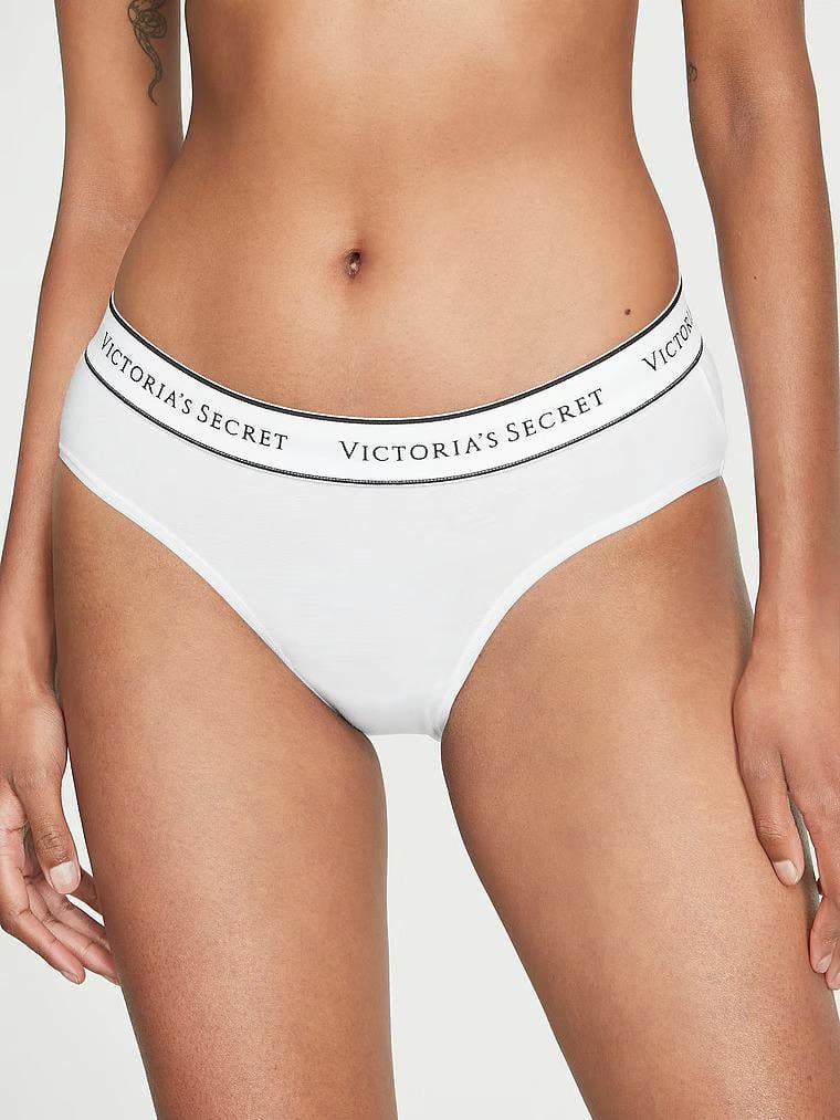 Трусики бавовняні Victoria's Secret Logo Cotton Hiphugger Panty White S Білий (26825710) Трусики бавовняні Victoria's Secret Logo Cotton Hiphugger Panty White S Білий (26825710)