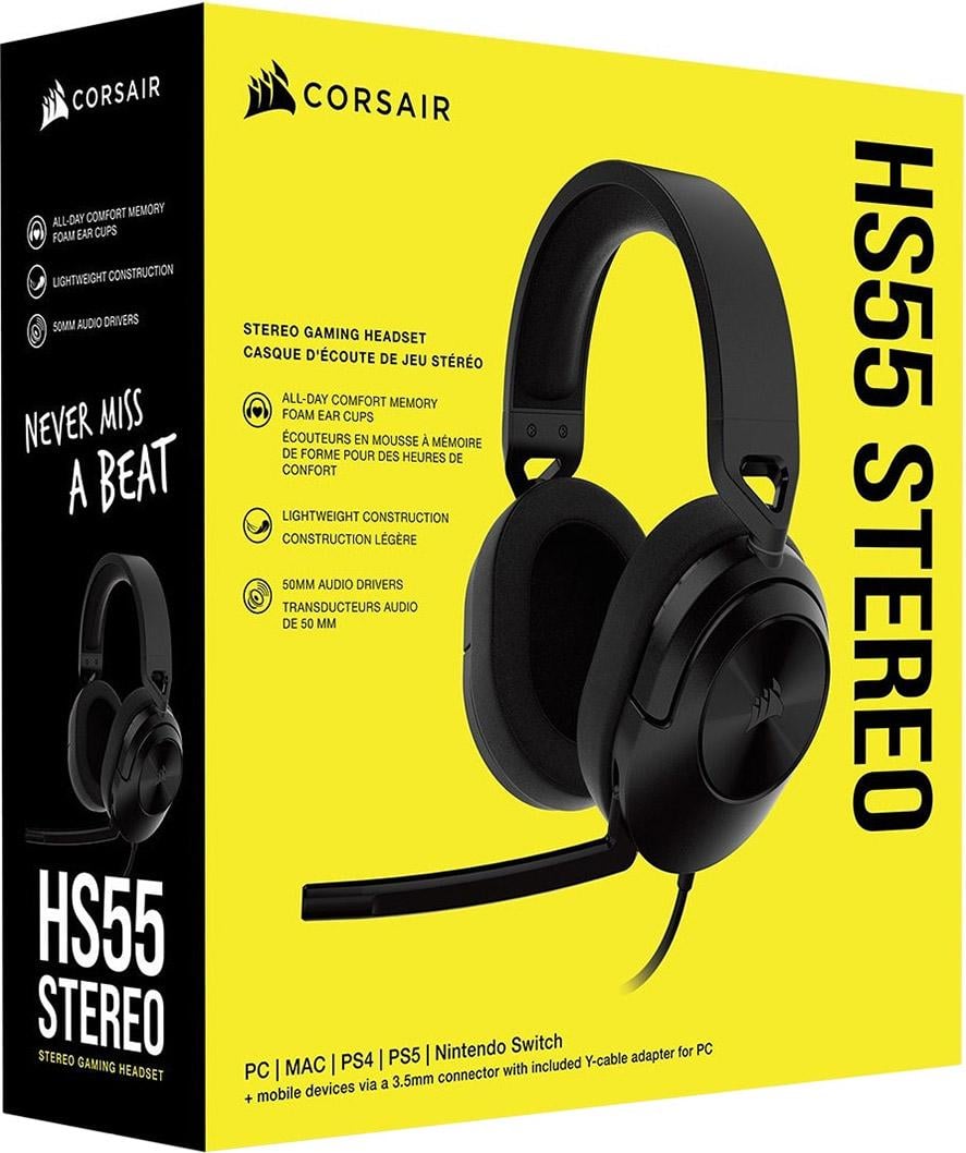 Наушники игровые Corsair HS55 Stereo Carbon (CA-9011260) - фото 7