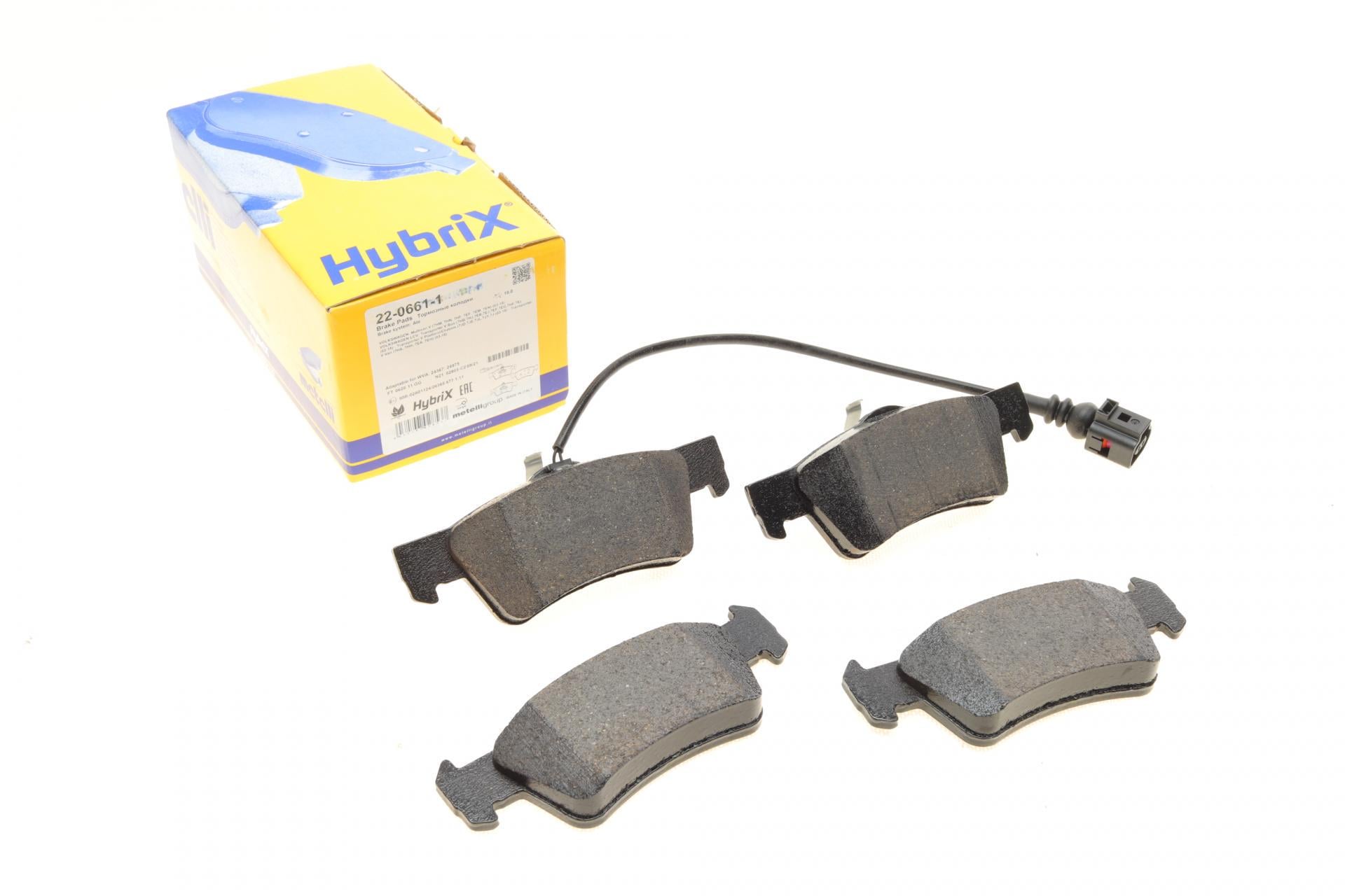Колодки тормозные задние METELLI для VW T5/Multivan V 03-15 с датчиками (22-0661-1)