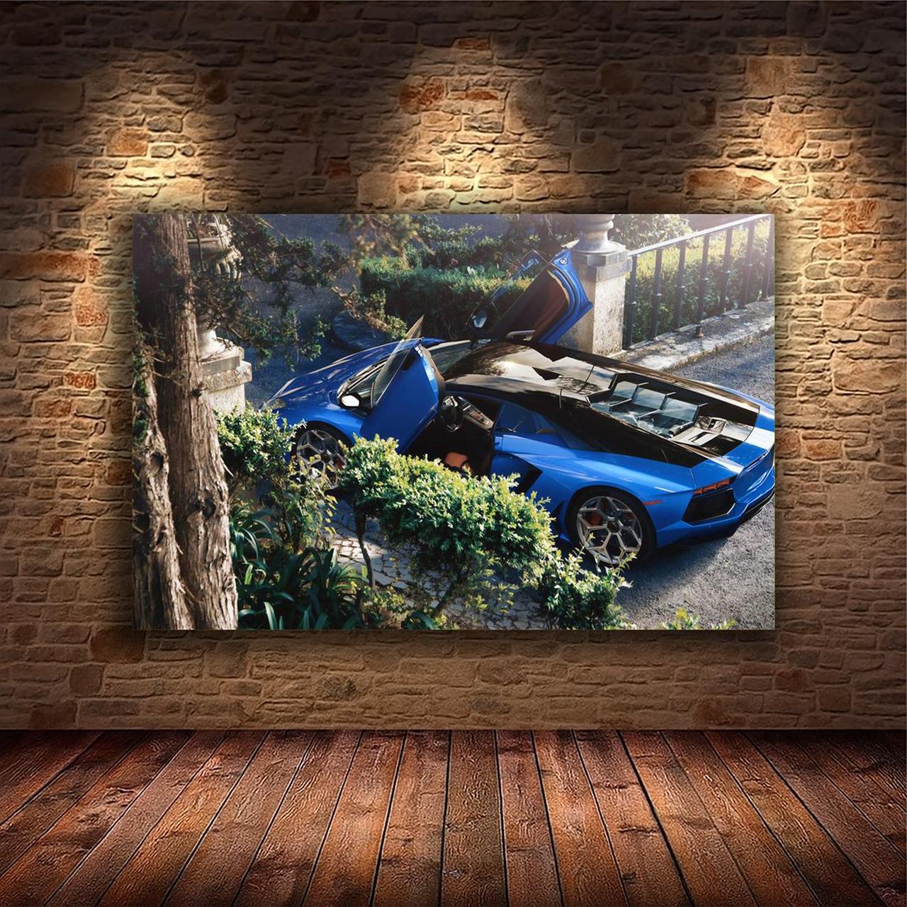 Картина на холсте Спортивный автомобиль 55x85 см (M170)