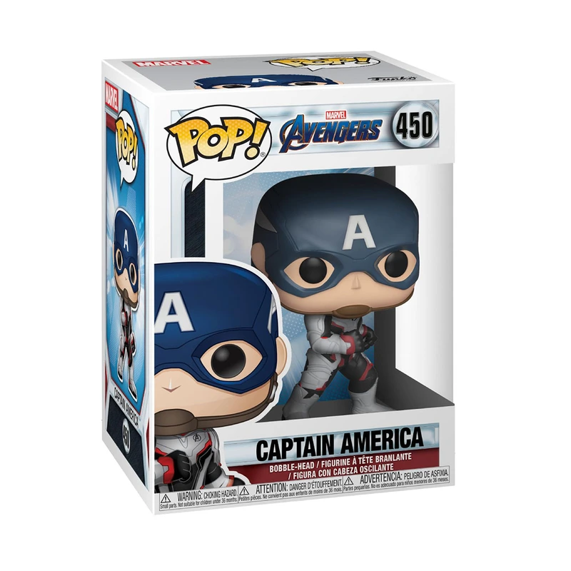 Ігрова фігурка Funko POP серії Месники Фінал КАПІТАН АМЕРИКА У БІЛОМУ КОСТЮМІ