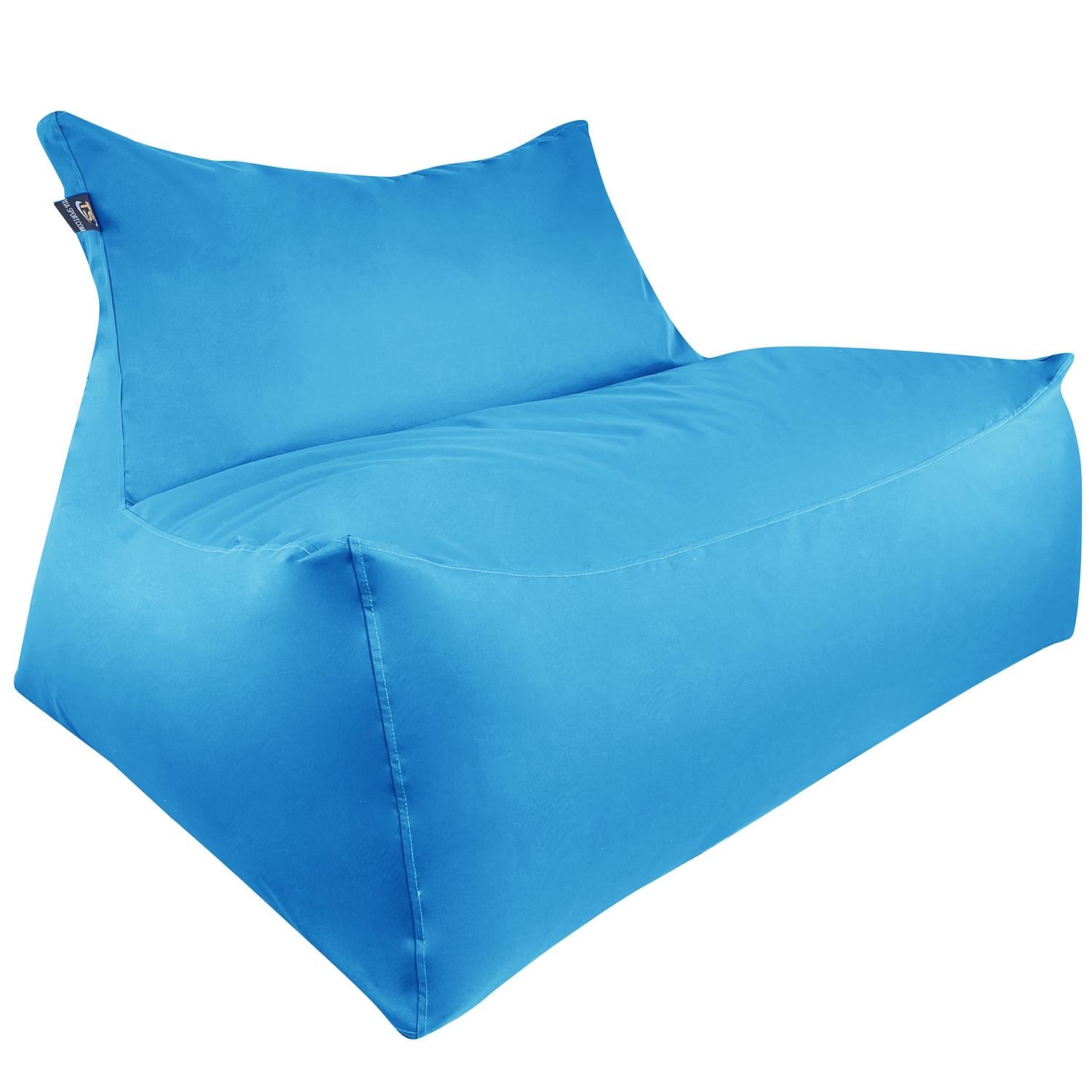 Бескаркасный диван Tia-Sport Мадагаскар Голубой (sm-0679)