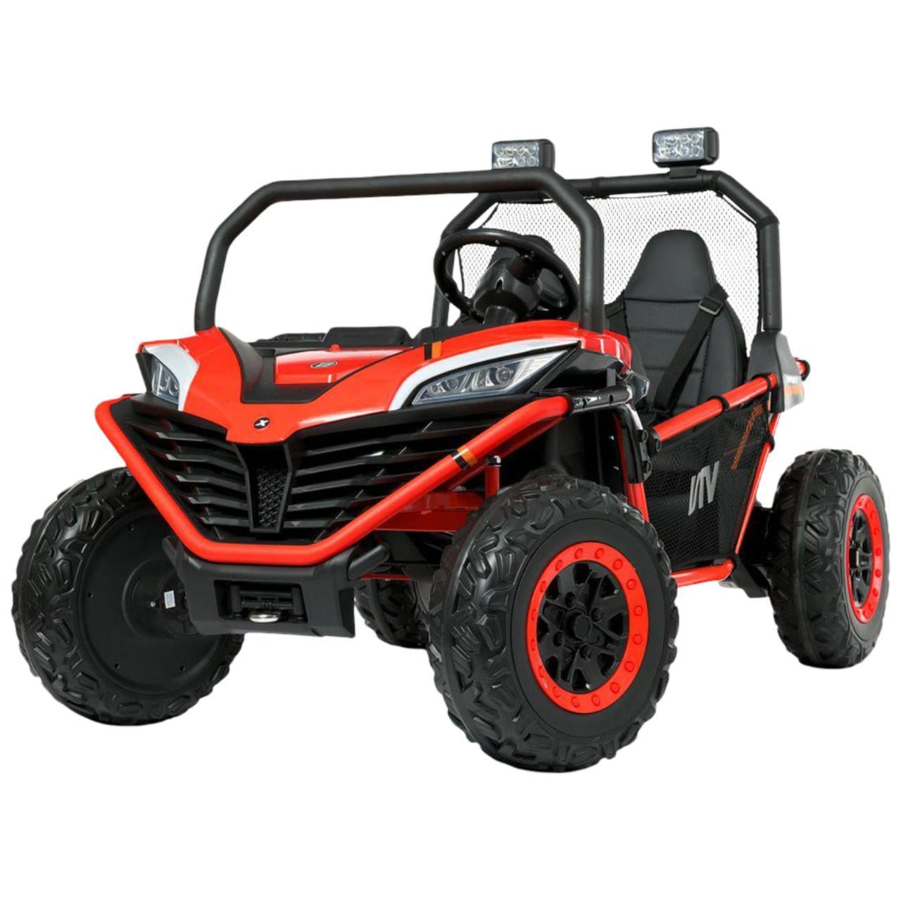 Джип дитячий двомісний Bambi Racer M 4969EBLR-3 24V 4 мотори/шкіряне сидіння/EVA колеса Червоний (32162325)