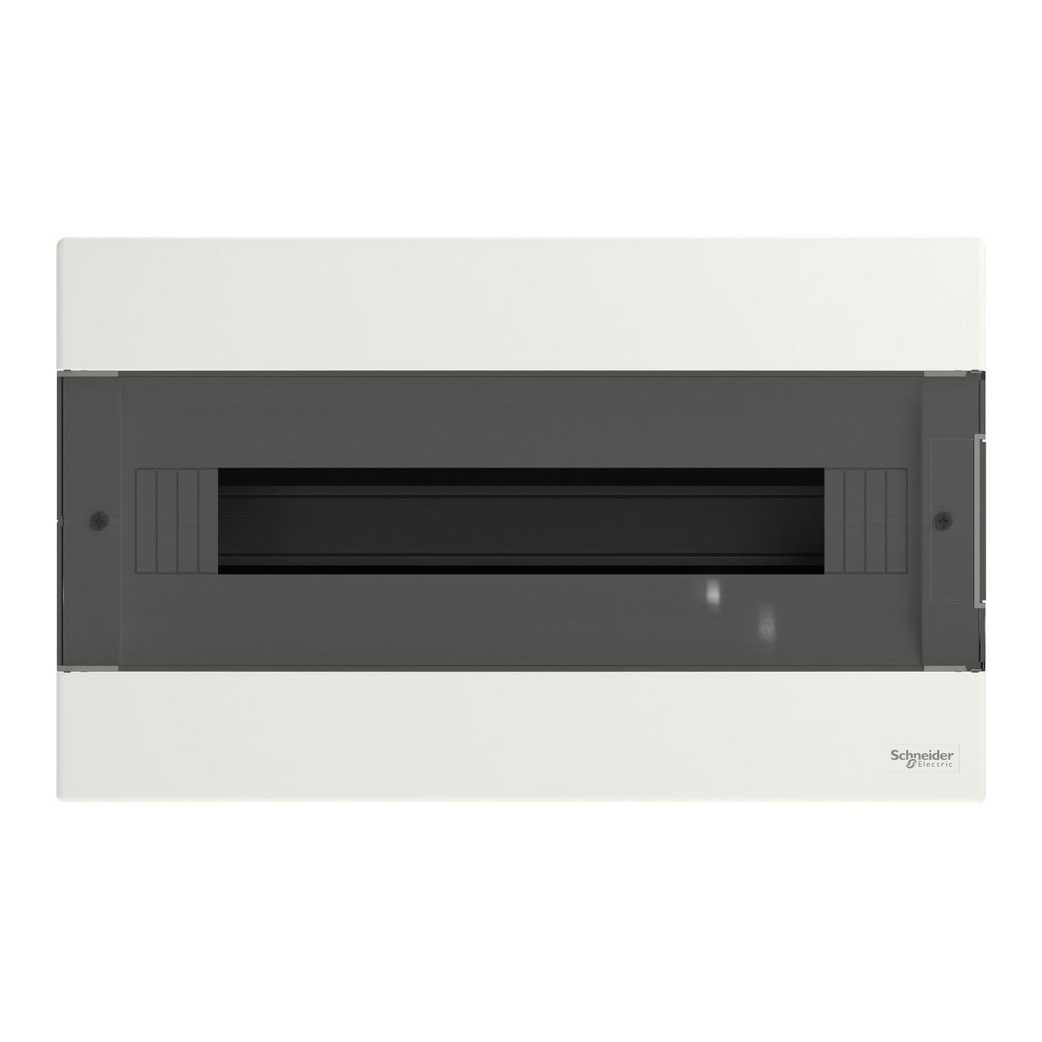 Щит розподільчий Schneider Electric Easy9 EU 18 модулів пластик 400x245x99 мм вбудований димчасті двері (EZ9EUA118)