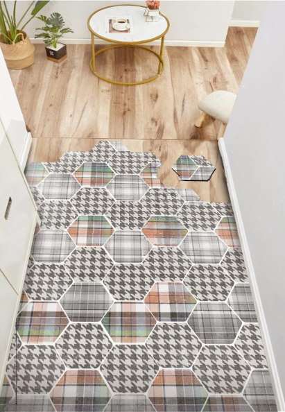 Грязезащитный водоотталкивающий коврик для входной двери 120х140 см