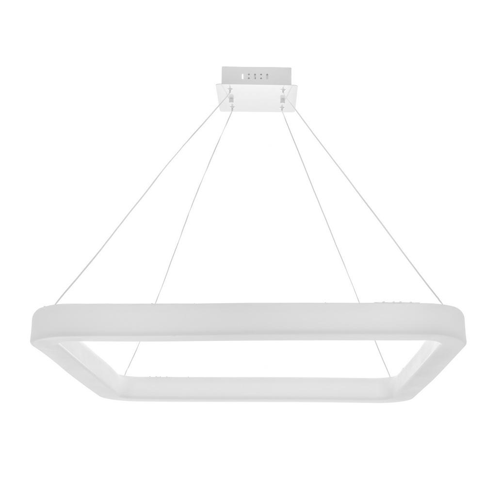 Люстра светодиодная подвесная лофт Brille Br-997S/65 W WH на 6 плафонов