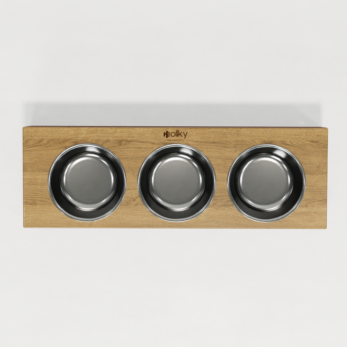 Миски на підставці для котів і маленьких собак Hollky Base Bar 3х0,45 л (Bar-54187-GLNT) - фото 3 Миски на підставці для котів і маленьких собак Hollky Base Bar 3х0,45 л (Bar-54187-GLNT) - фото 3