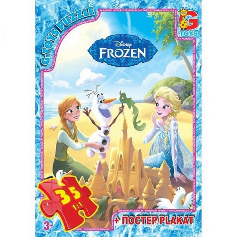 Пазлы детские картонные G-Toys Frouzen Ледяное Сердце 35 эл. (IP-177-P-912)