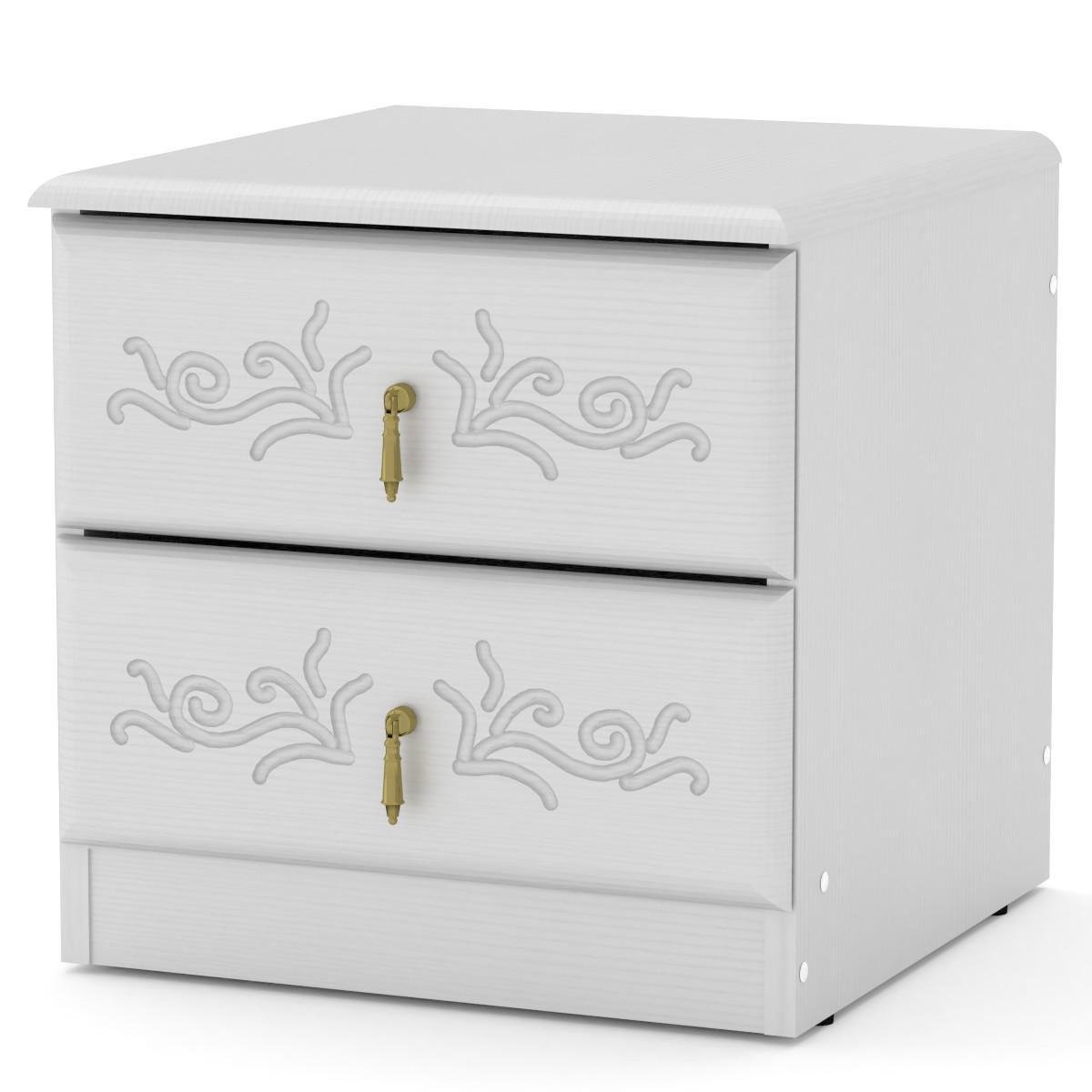 Тумба прикроватная Компанит ПКТ-5 МДФ Альба/Белый