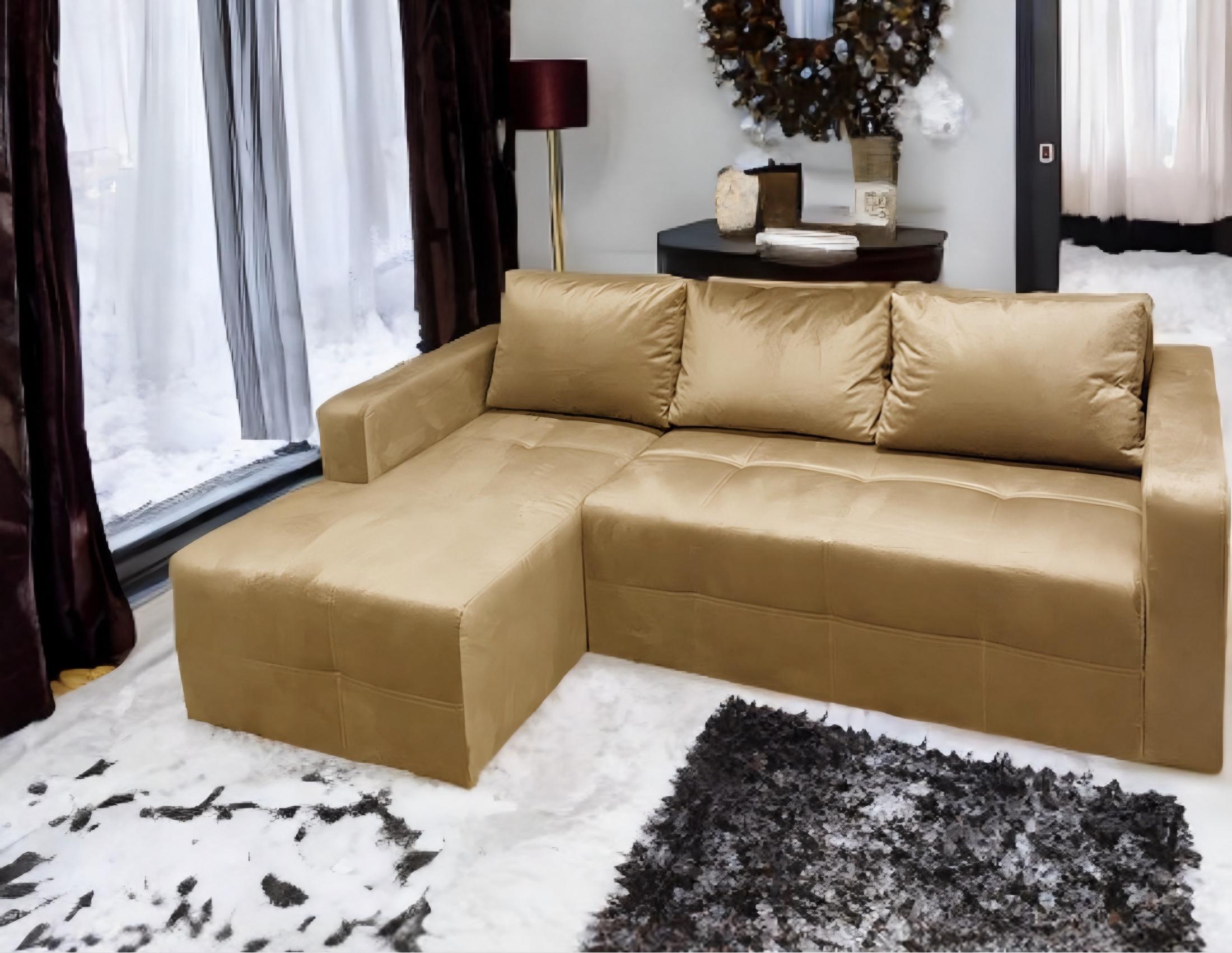 Диван угловой левый RidneTut Norman еврокнига Alaska 01 Semolina 230х155 см Светло-бежевый (43410102-01) - фото 3 Диван угловой левый RidneTut Norman еврокнига Alaska 01 Semolina 230х155 см Светло-бежевый (43410102-01) - фото 3