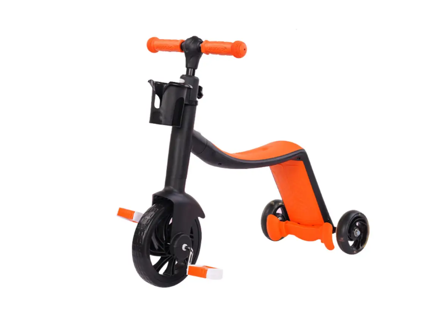 Беговел 3в1 Оранжевый (45676-_1477)