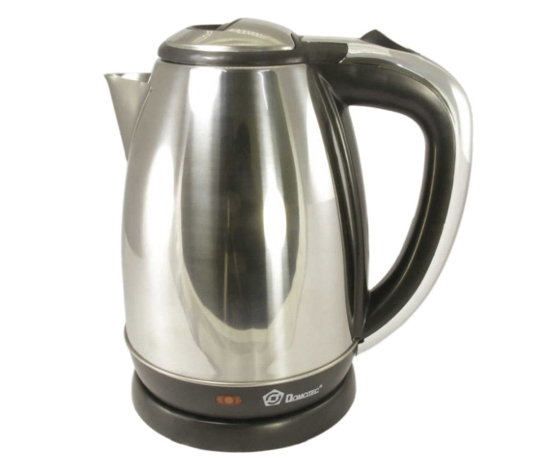 Чайник електричний Domotec MS-5005 металевий 1,8 л Сріблясто-чорний (iz12442)