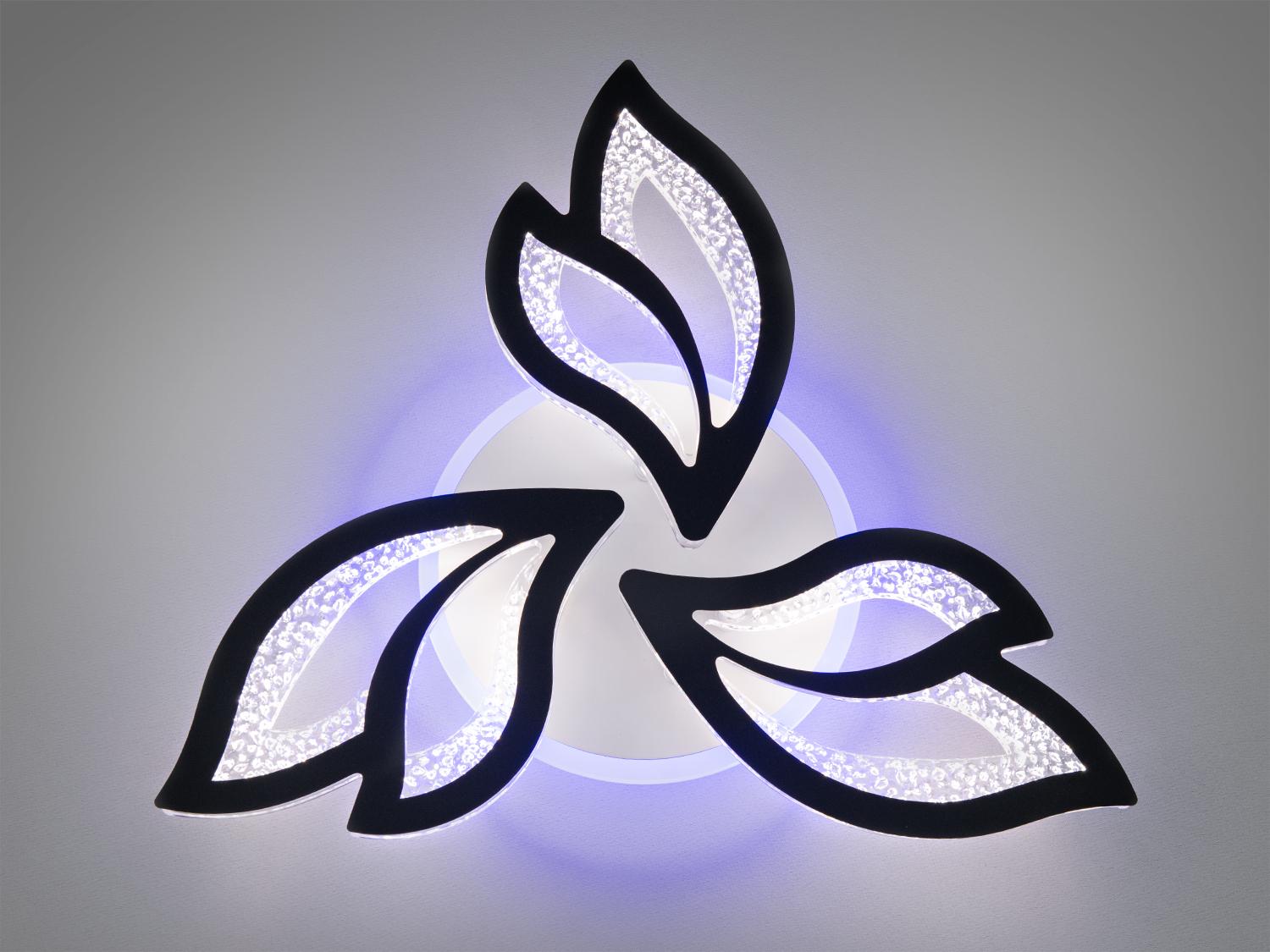 Люстра стельова світлодіодна з димером 55W (2455/3BK LED 3color dimmer) - фото 2